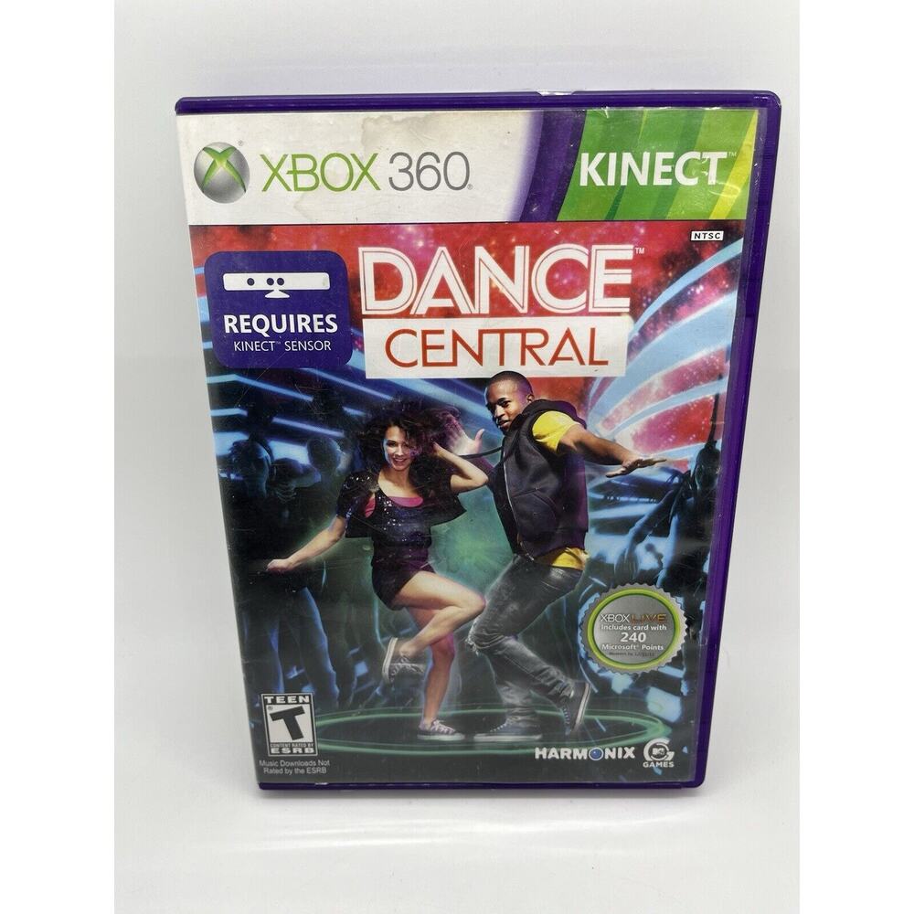 Dance Central (Microsoft Xbox 360, 2010, requires Kinect Sensor, VG+ Condition